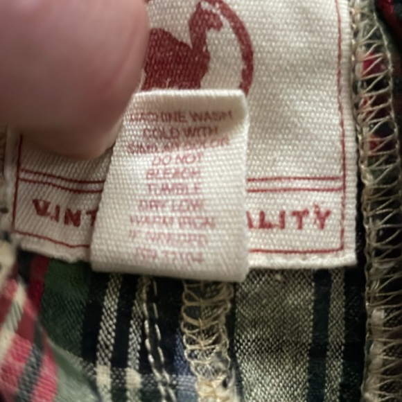 Red Camel Madras Plaid Bermuda Shirts Size 34, 100% Cotton, Vintage Quality Sewn - Picture 8 of 16